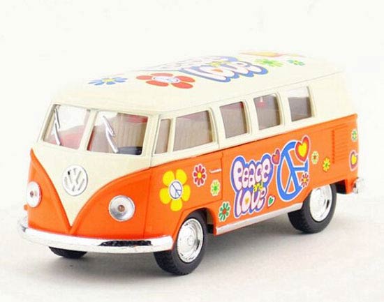 1:32 Red / Yellow / Blue / Orange 1962 Diecast VW T1 Bus Toy