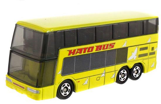 Kids NO.42 Yellow Tomica Diecast Hato Double Decker Bus Toy