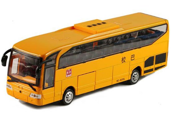 Kids Yellow 9 Inch Diecast School Bus Toy