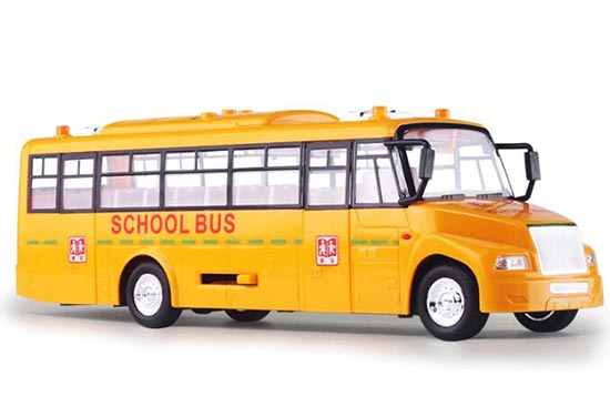 Large Scale Kids Yellow Plastic School Bus Toy