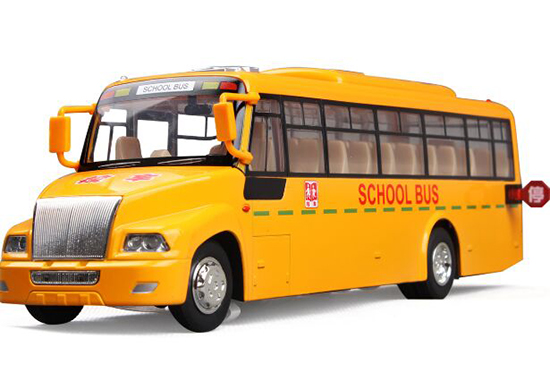 1:50 Scale Kids Yellow Diecast School Bus Toy