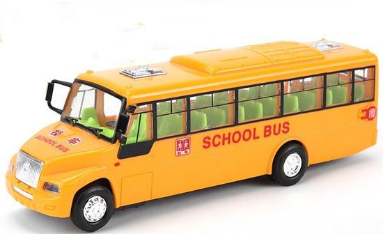 Kids Yellow Plastics School Bus Toy