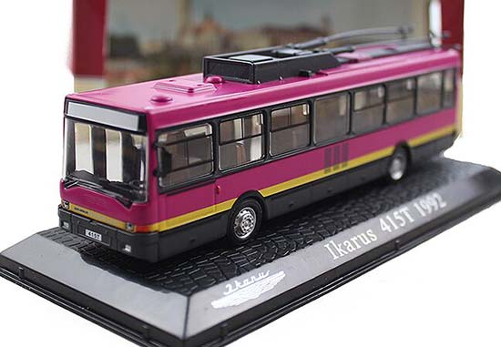 1:72 Scale Purple Atlas Diecast Ikarus 415T 1992 Bus Model