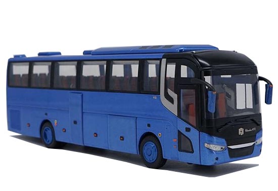Blue / Red 1:43 Diecast ZhongTong LCK6127H Coach Bus Model