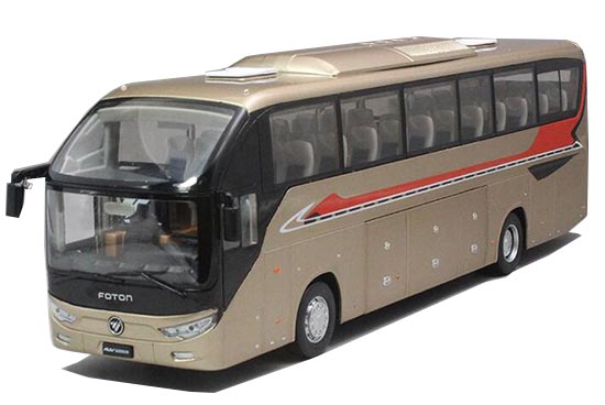 1:36 Scale Golden Diecast Foton AUV 6122 Coach Bus Model