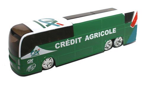 1:50 Scale Green France Credit Agricole Diecast Coach Bus Model