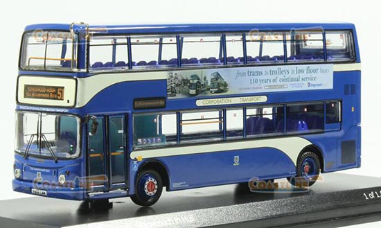 NO.51 UKBUS1048 Diecast Alexander Double Decker Bus Model