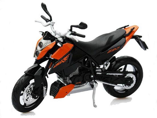 Orange-Black 1:12 Scale MaiSto KTM 690 DUKE Motorcycle