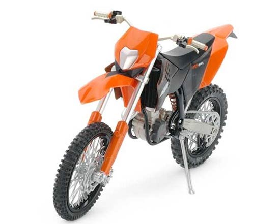 Orange-Black 1:12 Scale KTM 450 EXC Motorcycle
