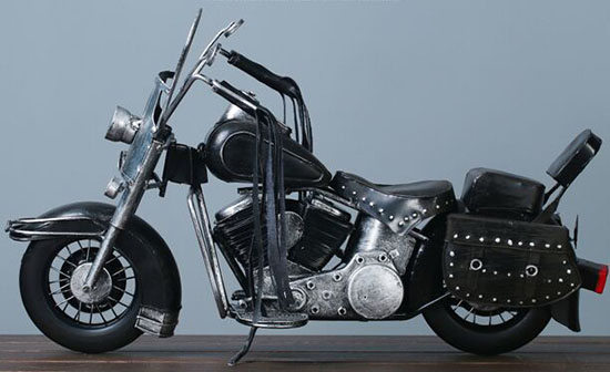 large-scale-black-vintage-style-harley-davidson-motorcycle-model
