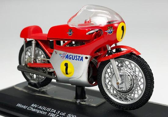1:22 Scale Red-White ITALERI MV AGUSTA 3 cil.500cc Model
