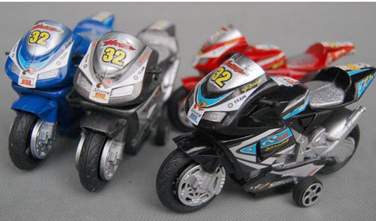 Kids Black / Silver / Blue / Red Plastics Motorcycle Toy
