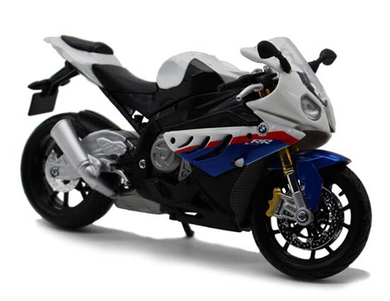 1:12 Scale Blue-White MaiSto Assembly Diecast BMW S1000RR