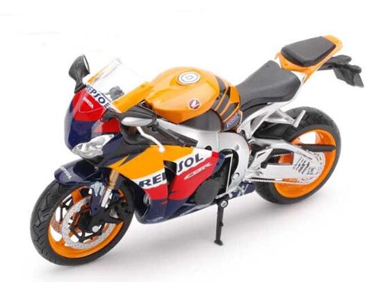 Orange 1:12 Scale Diecast Honda CBR 1000RR Motorcycle Model