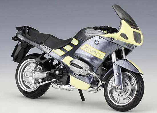 Silver 1:18 Scale Maisto Diecast BMW R1150 RS Motorcycle Model