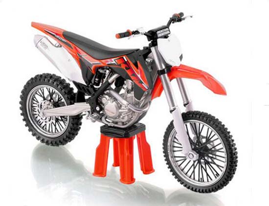 1:12 Scale Black-Red Diecast KTM 450 SX-F Motorcycle Model