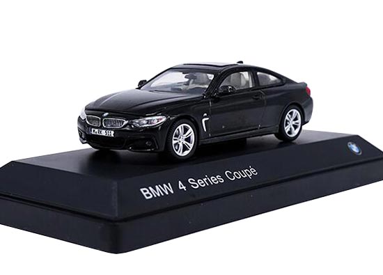1:43 Scale Black / White Diecast BMW 4 Series Coupe Model