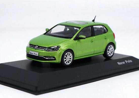 Red / Green 1:43 Scale Diecast Volkswagen New Polo 2016 Model