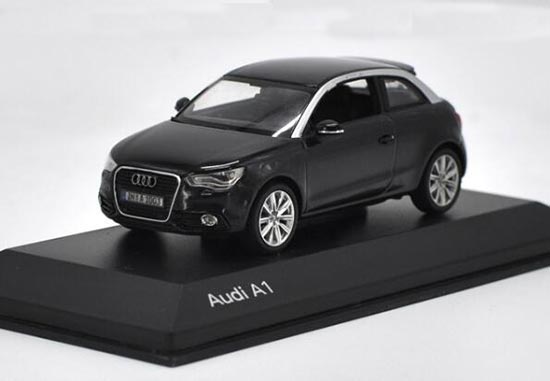 Black 1:43 Scale Kyosho Diecast Audi A1 Model