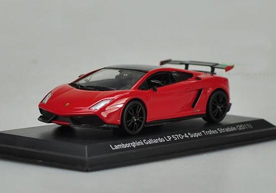 Red 1:43 Scale Diecast Lamborghini Gallardo LP 570-4 2011 Model