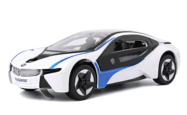 Kids 1:32 Scale White Pull-Back Function Diecast BMW I8 Toy