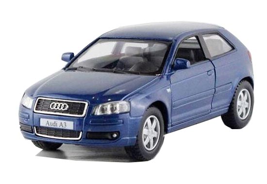 Kids 1:32 Yellow / Gray / Red / Blue Diecast Audi A3 Toy