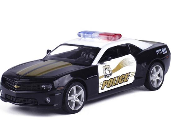 1:36 Kids Black Police Diecast Chevrolet Camaro Toy