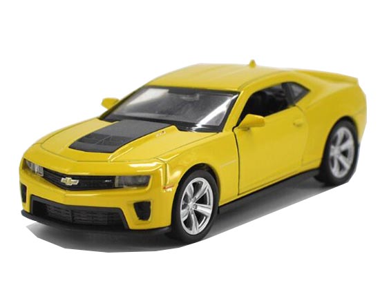 Kids 1:36 Yellow Welly Diecast Chevrolet Camaro Toy