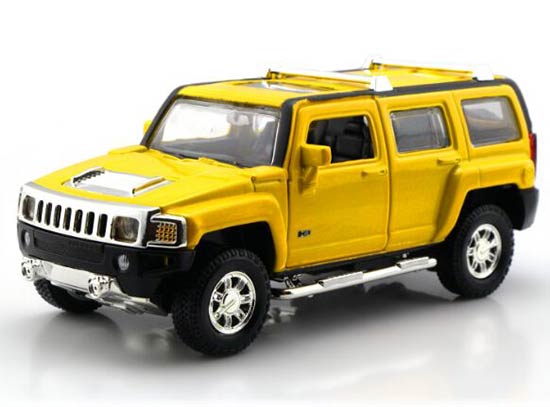 1:32 Kids Silver / Red / Black / Yellow Diecast Hummer H3 Toy