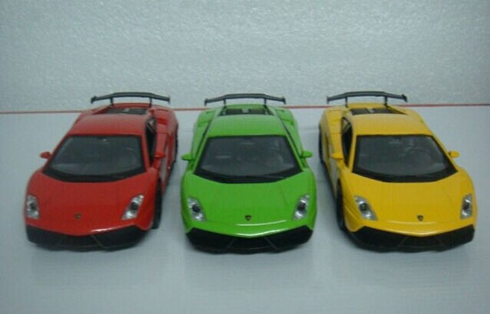 1:32 Green / Yellow / Red Kids Diecast Lamborghini Gallardo Toy