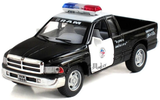 Black 1:36 Kids Diecast Dodge RAM 1500 Pickup Truck Toy