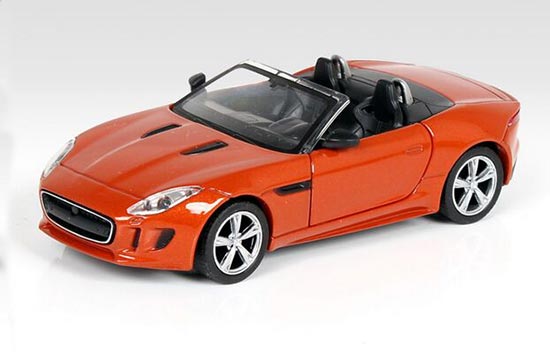 Blue / White / Orange Kids Diecast Jaguar F-Type Roadster Toy