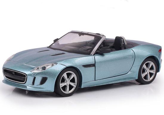 Blue / White / Orange Kids Diecast Jaguar F-Type Toy