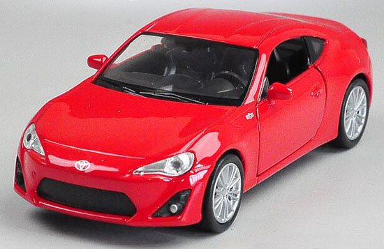 Red Pull-Back Function 1:36 Scale Welly Diecast Toyota 86 Toy