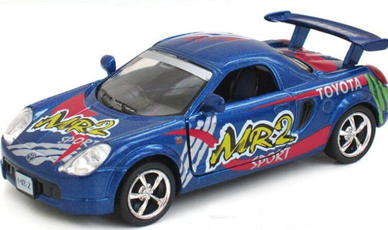 1:36 Scale Kids Blue Diecast Toyota MR2 Toy