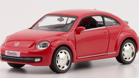 Red / Blue / White Kids 1:36 Scale Diecast VW Beetle Toy