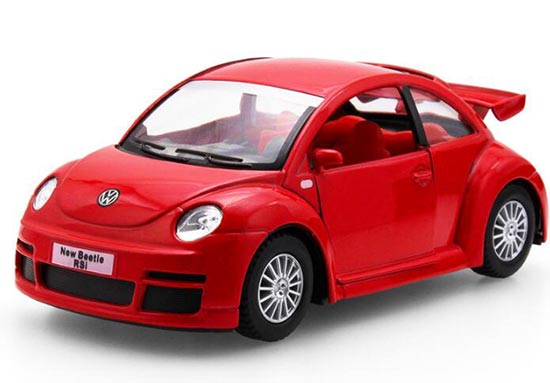 Black / Blue / Red / Silver 1:32 Diecast VW New Beetle RSI Toy