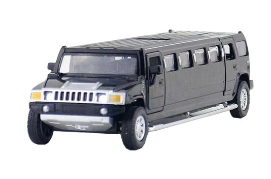 Black / Red / Yellow Kids 1:32 Scale Diecast Hummer H3 Toy