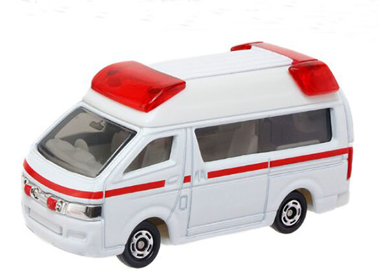1:64 White Kids NO.79 Diecast Toyota Himedic Ambulance Toy