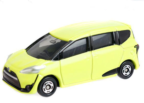 1:60 Scale Yellow Kids NO.99 Diecast Toyota SIENTA Toy