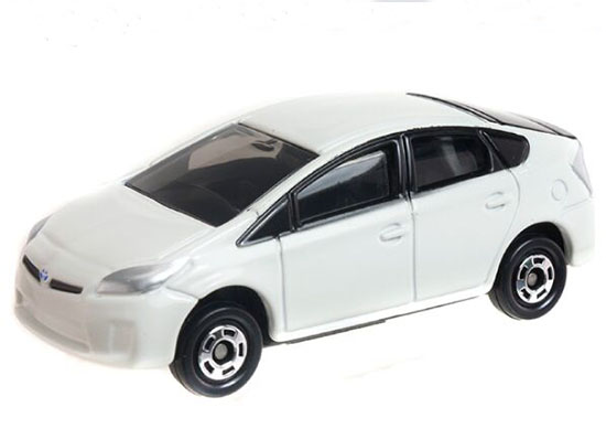 White 1:60 Scale Kids NO.89 Diecast Toyota Prius Toy