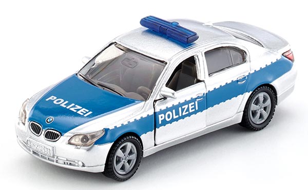 Mini Scale Kids Silver-Blue SIKU 1352 Police Diecast BMW Toy