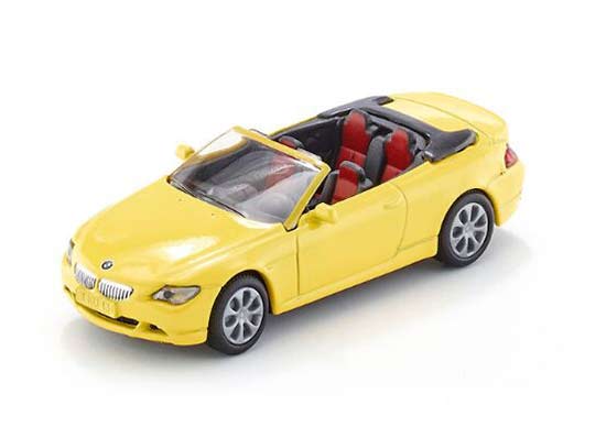 Kids Yellow Mini Scale SIKU 1007 Diecast BMW 645i Cabrio Toy