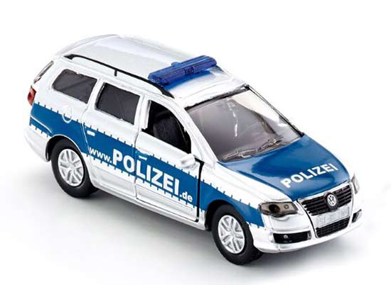 Silver-Blue Mini Scale Kids SIKU 1401 Police Diecast VW Toy