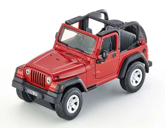 Red Kids 1:32 Scale SIKU 4870 Diecast Jeep Wrangler Toy