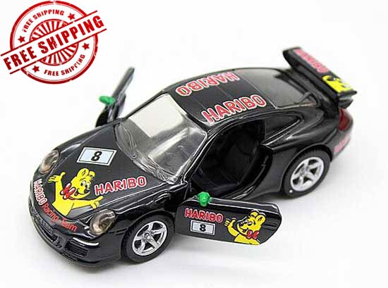 Mini Scale Black SIKU 1456 Diecast Porsche 911 Cup Race Toy