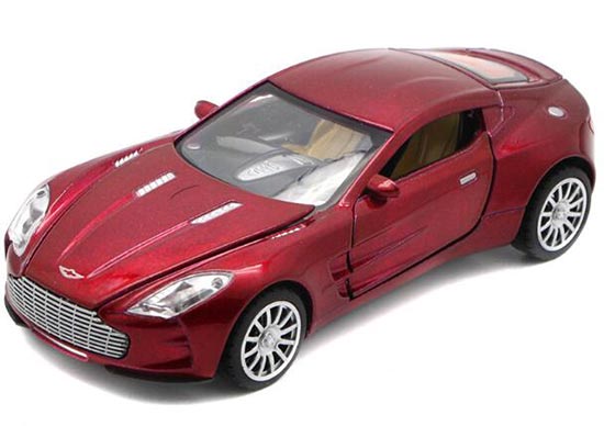 Red / White / Black / Orange Kid Diecast Aston Martin One 77 Toy