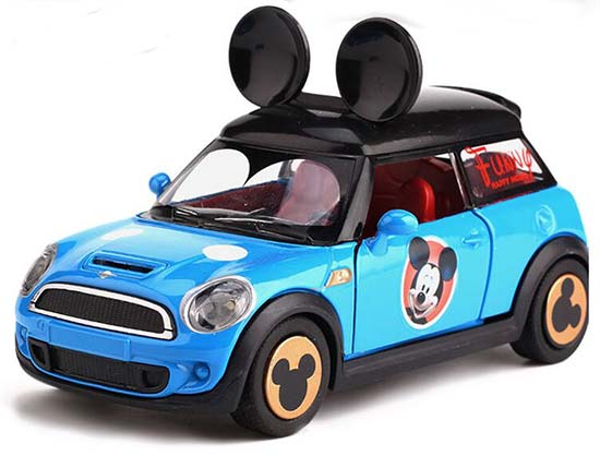 1:32 Scale Kids Red / Blue Diecast Mini Cooper Car Toy