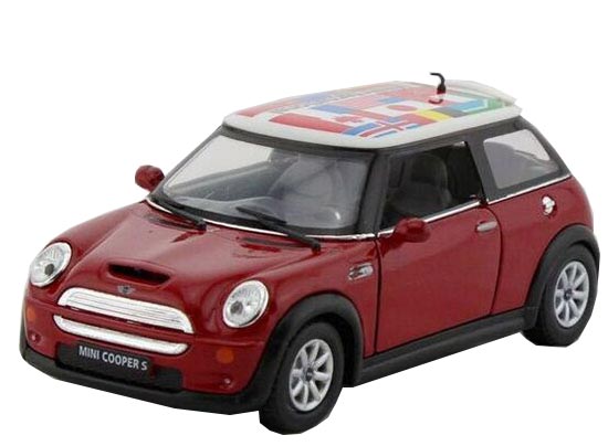 1:36 Kids Red / Blue / Yellow / Green Diecast Mini Cooper S Toy