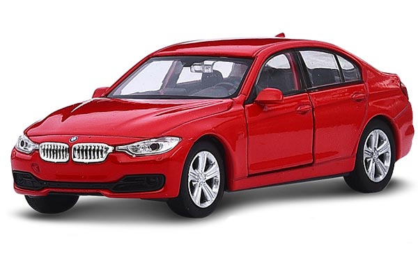 1:36 Scale Kids Welly Red Diecast BMW 3 Series 335i Toy